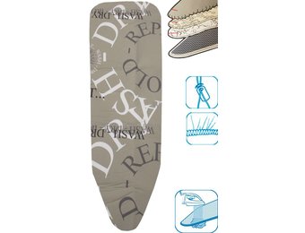 Strijkplankovertrek 3 lagen maat A Beige / repeat fold