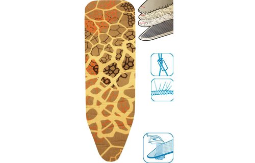 Strijkplankovertrek 3 lagen maat A Beige kleurenpalet