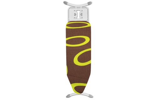 Strijkplankovertrek 3 lagen maat C Bruin / fluo ring