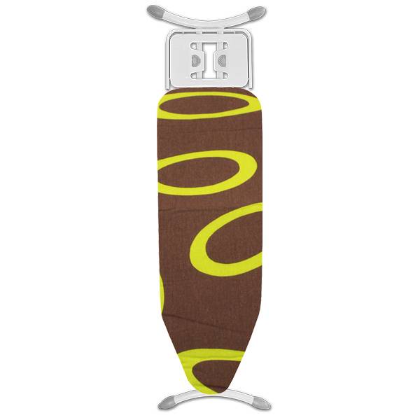 Strijkplankovertrek 3 lagen maat C Bruin / fluo ring