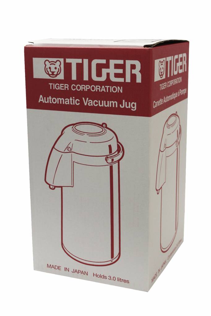 Pompthermos 3 Liter Beige met glazen binnenfles