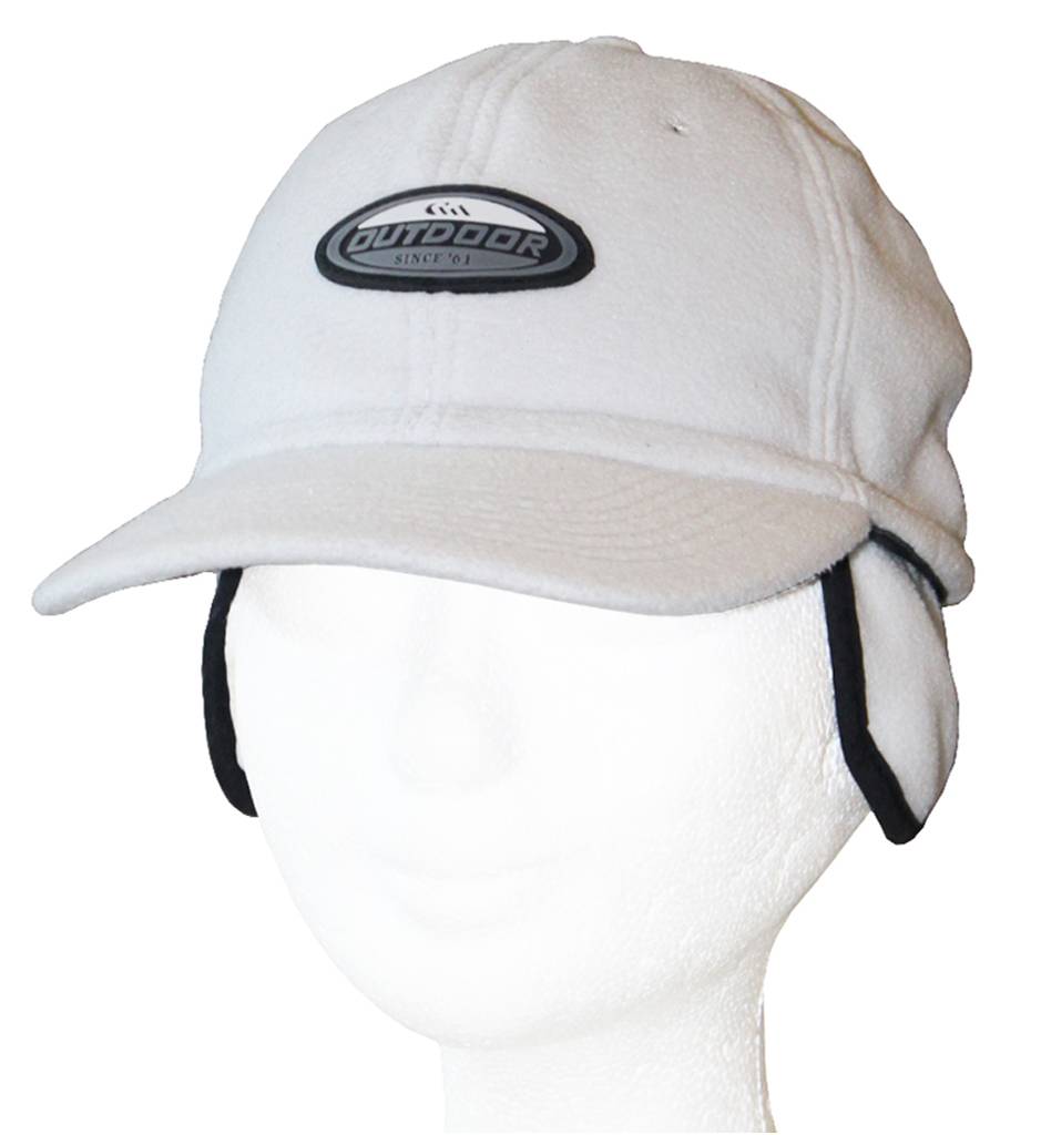 Fleece pet met oorflappen "Outdoor" Beige