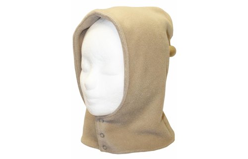 Bivakmuts kinderen dubbel fleece Beige
