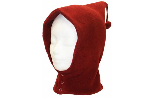 Bivakmuts kinderen dubbel fleece Bordeaux Bivakmuts kinderen dubbel fleece Bordeaux