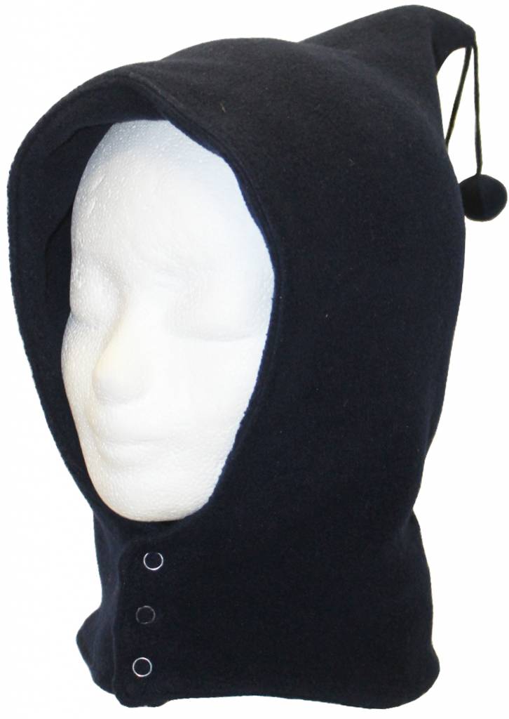 Bivakmuts kinderen dubbel fleece Navy Blauw