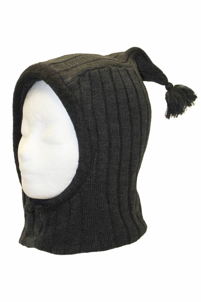 Gebreide Bivakmuts met fleece Grijs Gebreide Bivakmuts met fleece Grijs