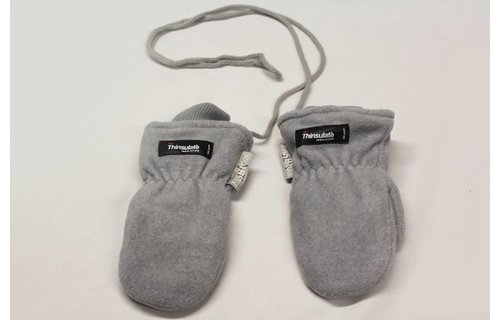 Fleece wanten kinderen licht Grijs