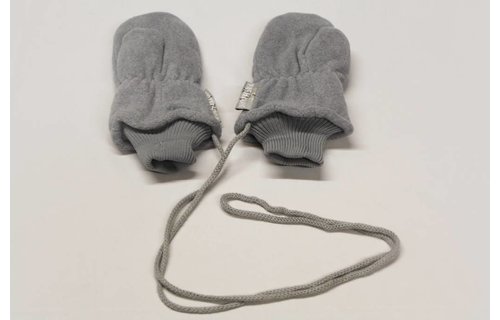 Fleece wanten kinderen licht Grijs