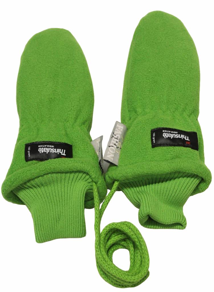 Fleece wanten kinderen licht Groen