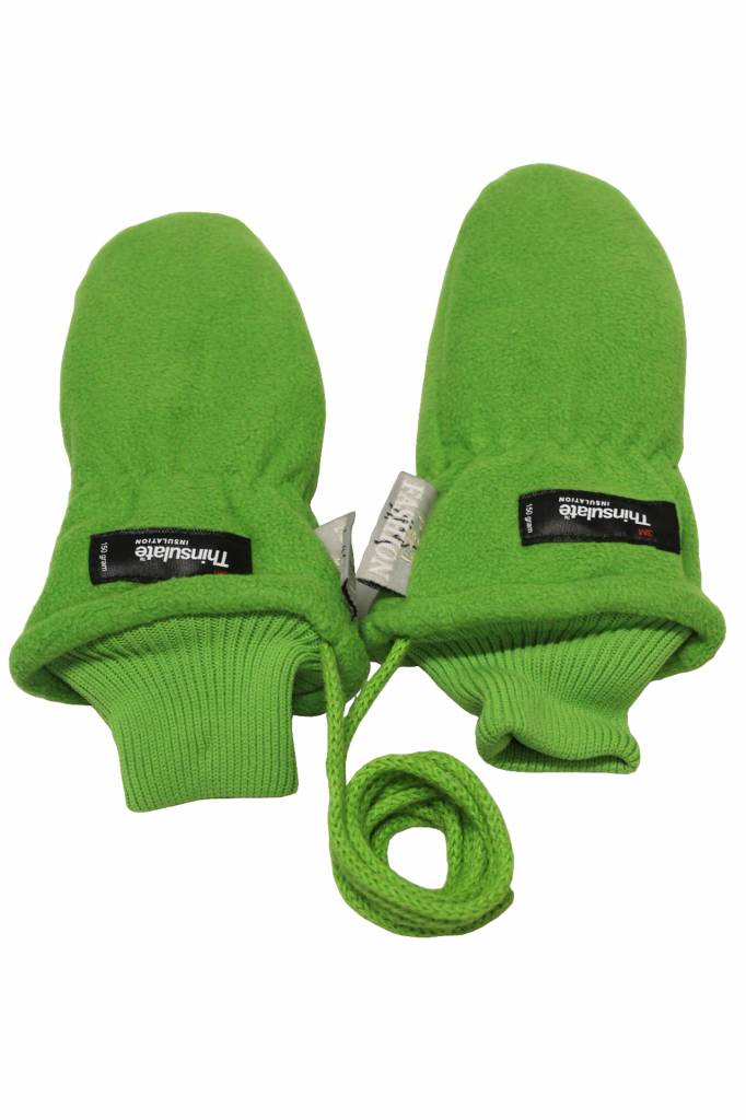 Fleece wanten kinderen licht Groen