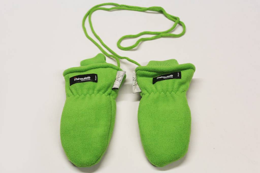 Fleece wanten kinderen licht Groen