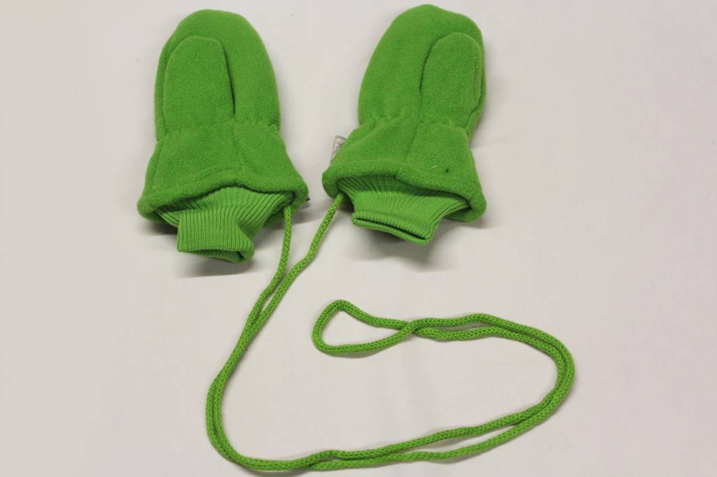 Fleece wanten kinderen licht Groen