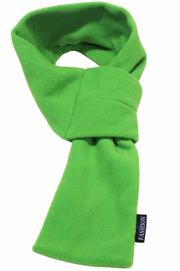 Doorsteek Sjaal fleece licht Groen Doorsteek Sjaal fleece licht Groen