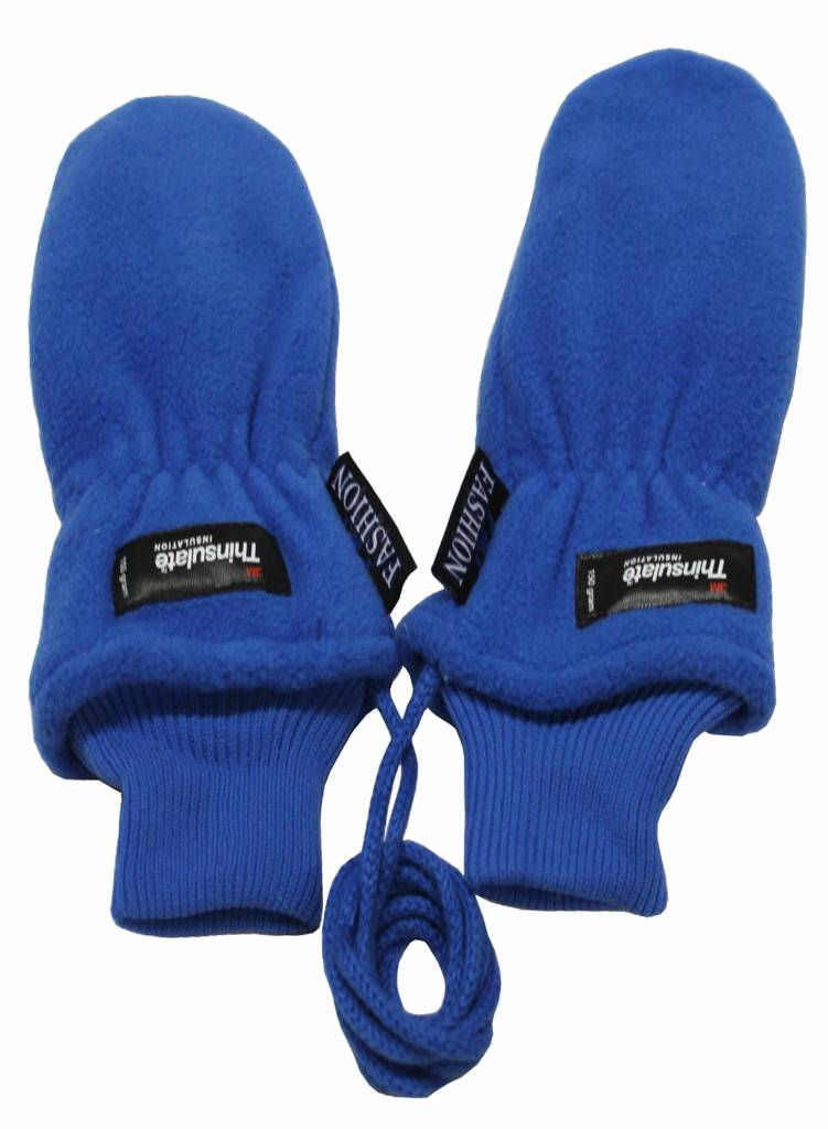 Fleece wanten kinderen bic Blauw