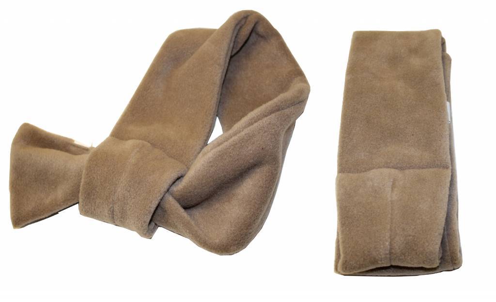 Doorsteek Sjaal fleece Beige Doorsteek Sjaal fleece Beige