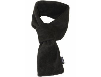 Doorsteek Sjaal fleece Zwart