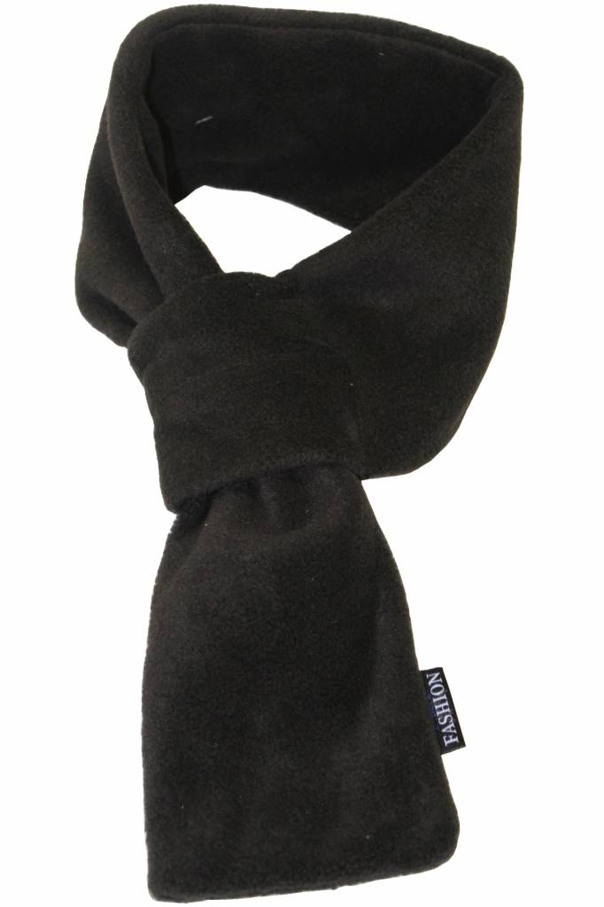 Doorsteek Sjaal fleece Zwart Doorsteek Sjaal fleece Zwart