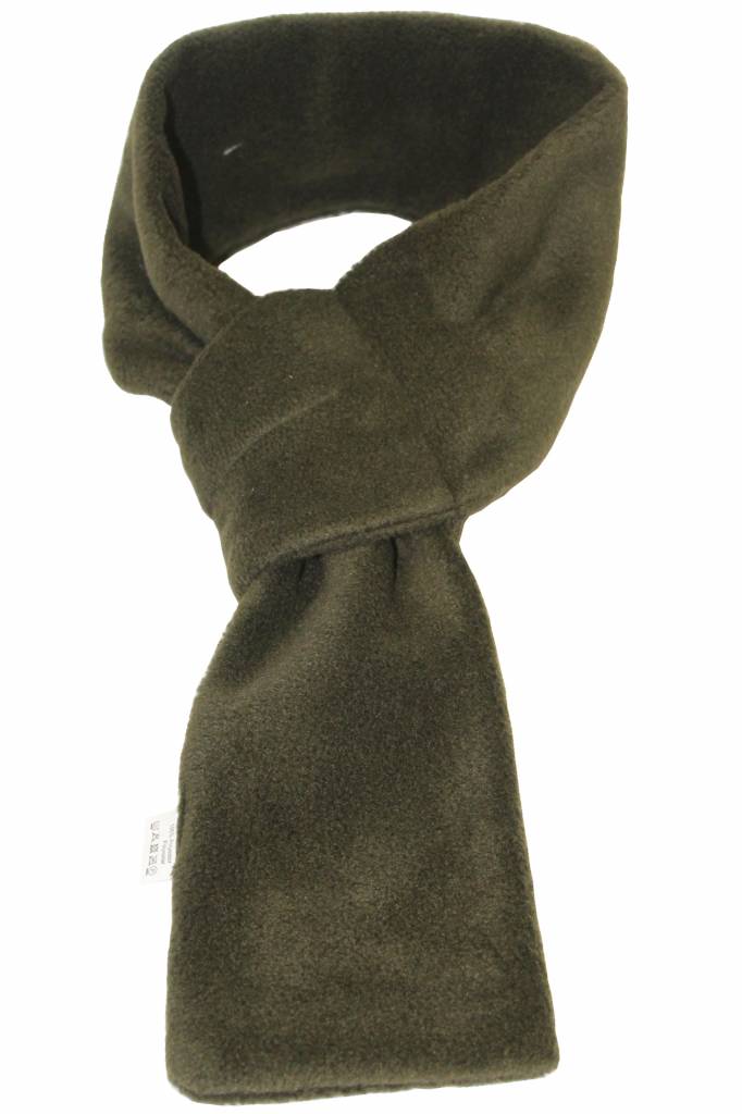 Doorsteek Sjaal fleece Kaki