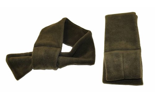 Doorsteek Sjaal fleece Kaki Doorsteek Sjaal fleece Kaki