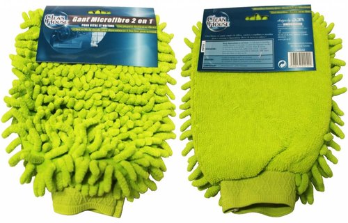 Washandschoen microvezel Fluffy "Clean house"
