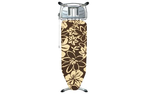 Strijkplankhoes 5 lagen maat A Bruin/witte bloemmotief