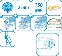 Strijkplankhoes 5 lagen maat  A  140 x 50 cm    Spider Strijkplankhoes 5 lagen maat  A  140 x 50 cm    Spider