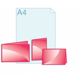 Folders eigen formaat kleiner dan A5