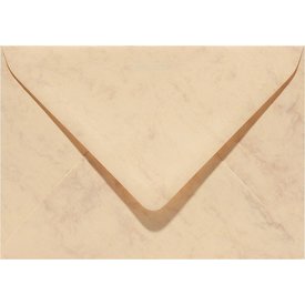 Blanco marmer envelop 156 x 220 mm Okergeel