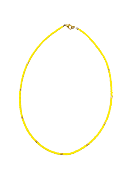 Handmade  Necklace Yellow