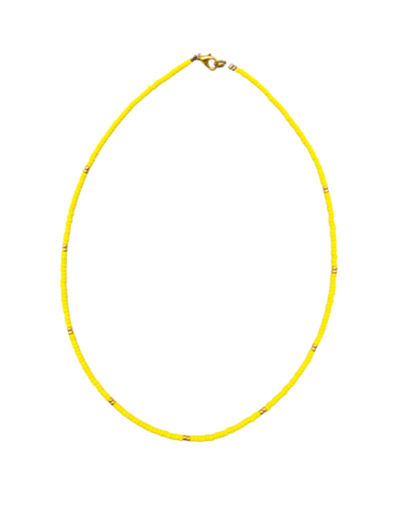 Handmade  Necklace Yellow