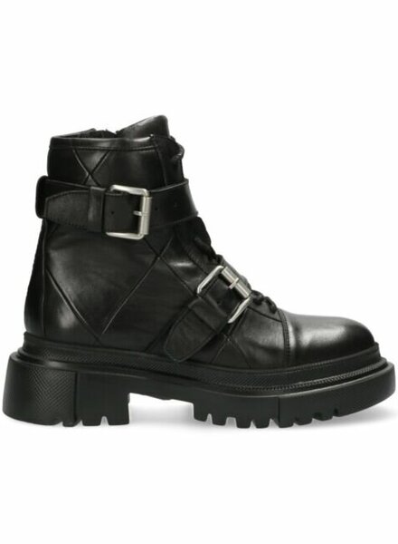 SHABBIES Ankle Boot Laceup Black