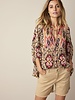 Summum Woman Top Flower Ikat Multicolour