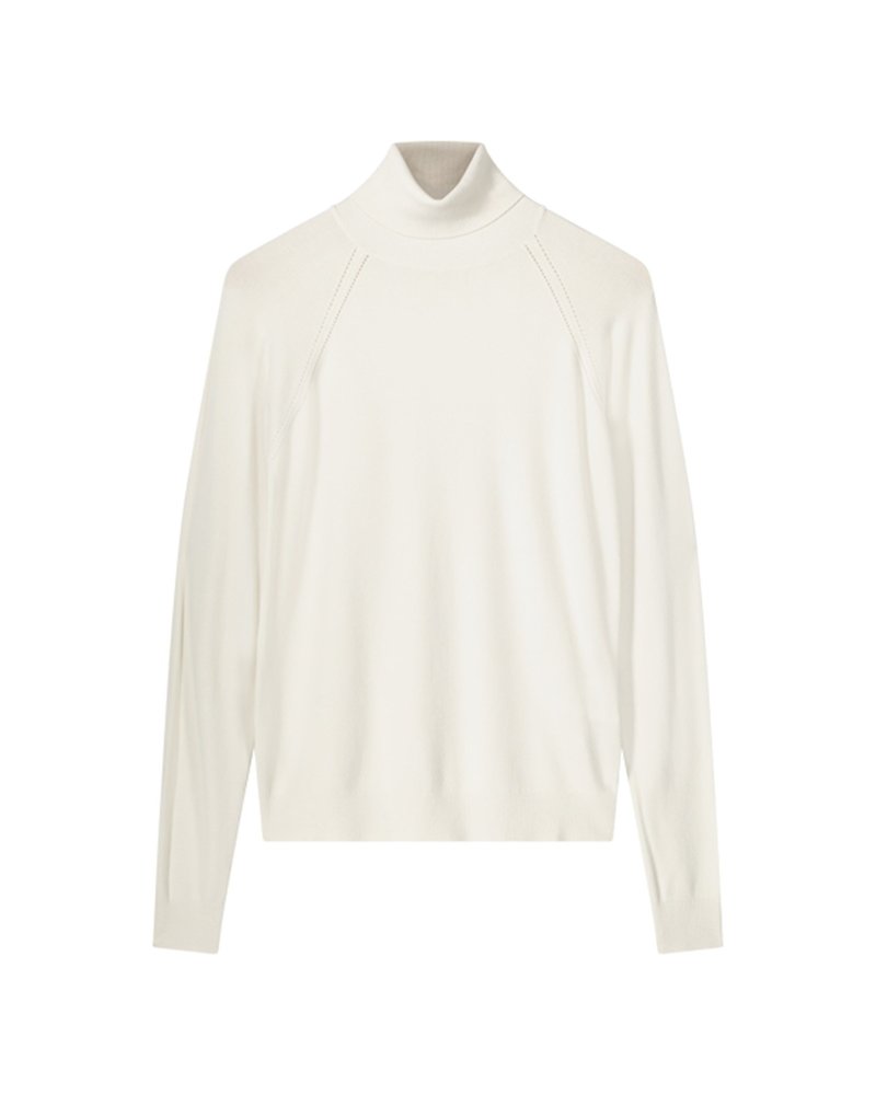 Summum Woman Turtle Neck Sweater Ivory