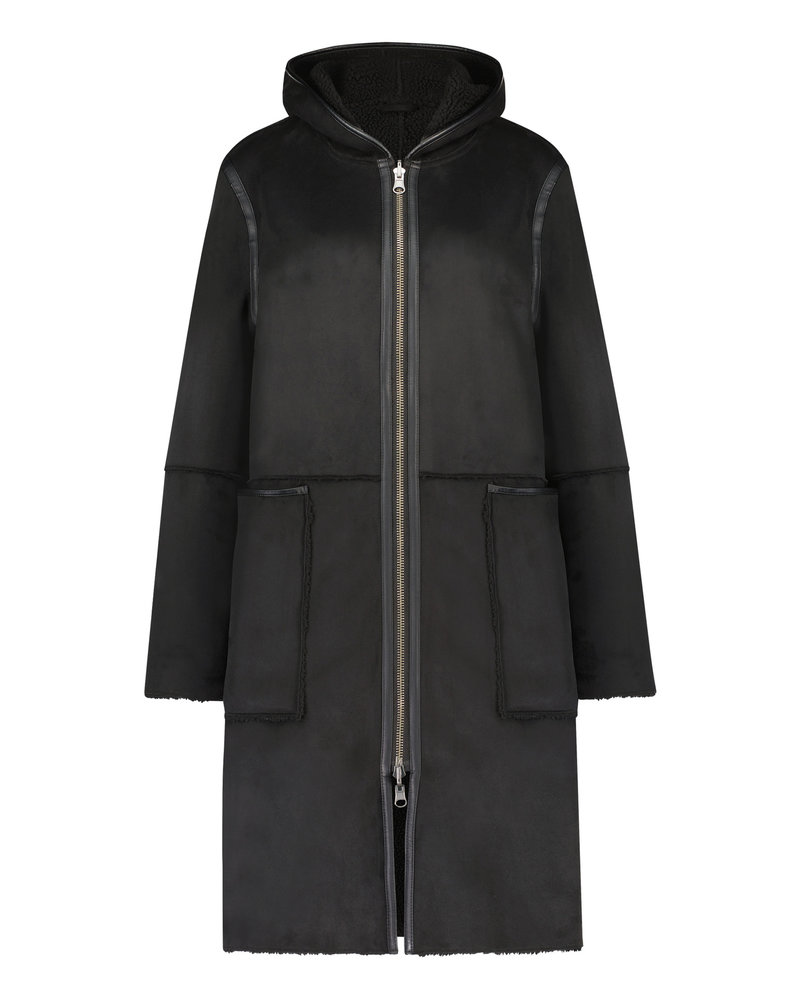 Goosecraft Adelyn Teddy Coat Black