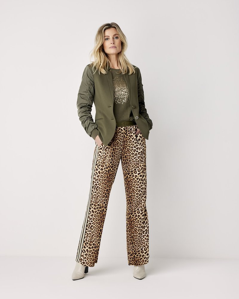 Summum Woman Trousers Animal Print Multicolour