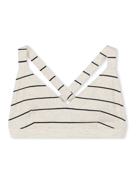 10Days Sporty Bra Stripes Soft White/Black