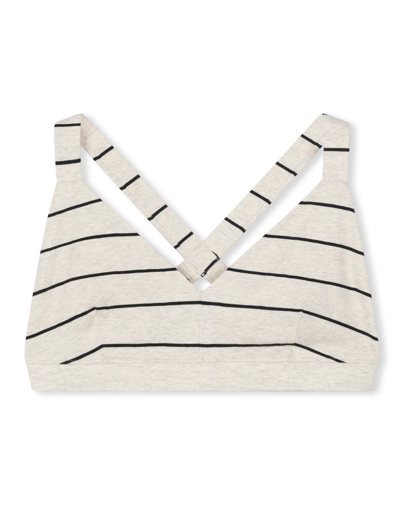 10Days Sporty Bra Stripes Soft White/Black