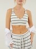 10Days Sporty Bra Stripes Soft White/Black