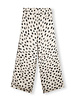 10Days Satin Wide Pants Painted Dots Light Safari