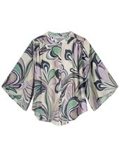 Summum Woman Blouse Flowy Flower Multicolour