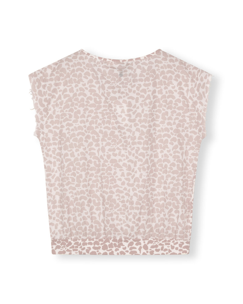 10Days Voile Tee Leopard Ecru