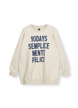 10Days Oversized Statement Sweater Soft White Melee