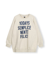 10Days Oversized Statement Sweater Soft White Melee