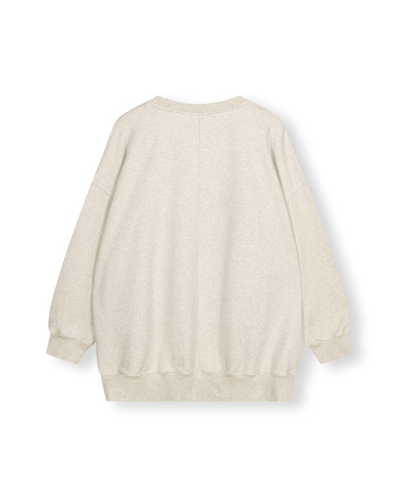 10Days Oversized Statement Sweater Soft White Melee