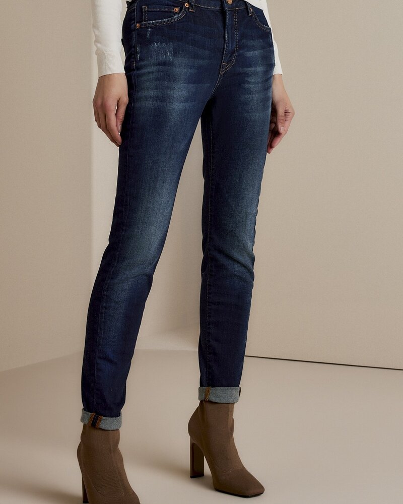 Summum Woman Venus Tapered Jeans Stretch Denim Night Blue