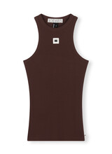 10Days Tank Top Rib Aubergine