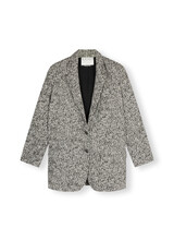 10Days Statement Blazer Herringbone Black