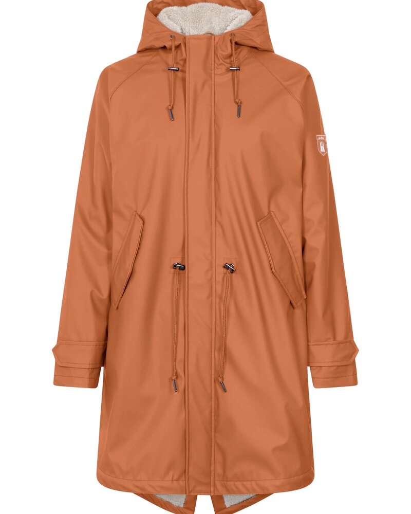 Derbe Hamburg Travel Cozy Rain Coat Cinnamon