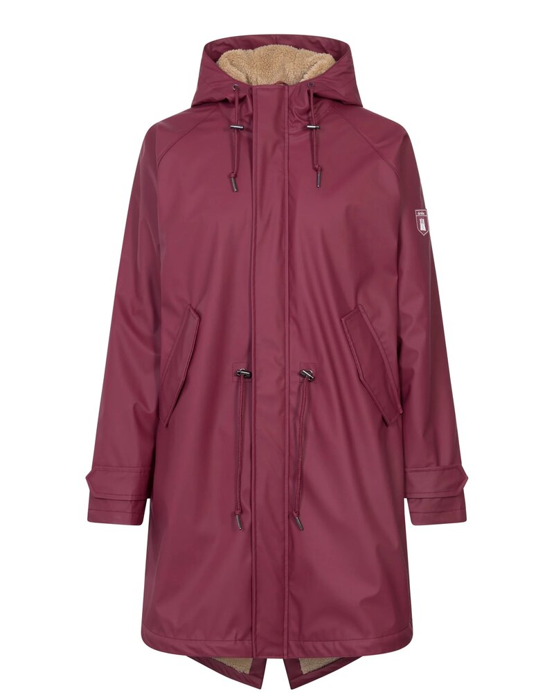 Derbe Hamburg Travel Cozy Rain Coat red