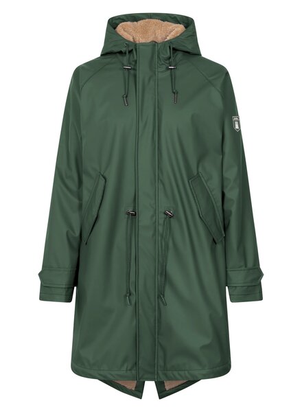 Derbe Hamburg Travel Cozy Rain Coat Green